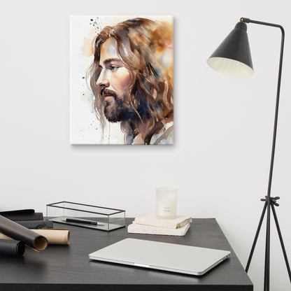 Jesus The True Light Canvas Print