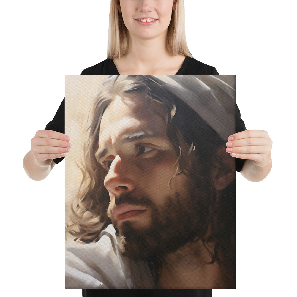His Love Saves Canvas Print