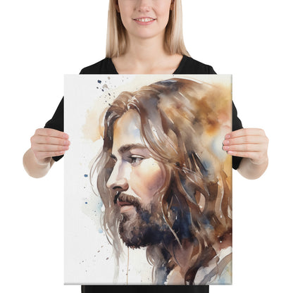 Jesus The True Light Canvas Print