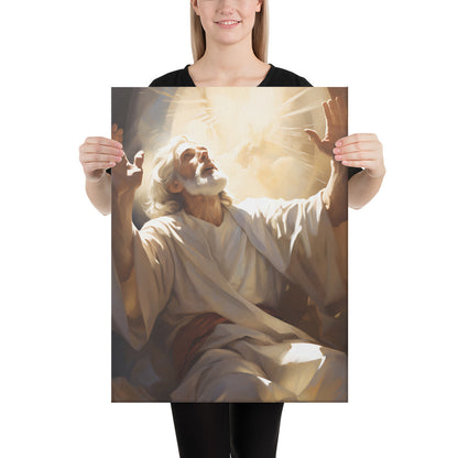 Moses On Mount Sinai Canvas Print