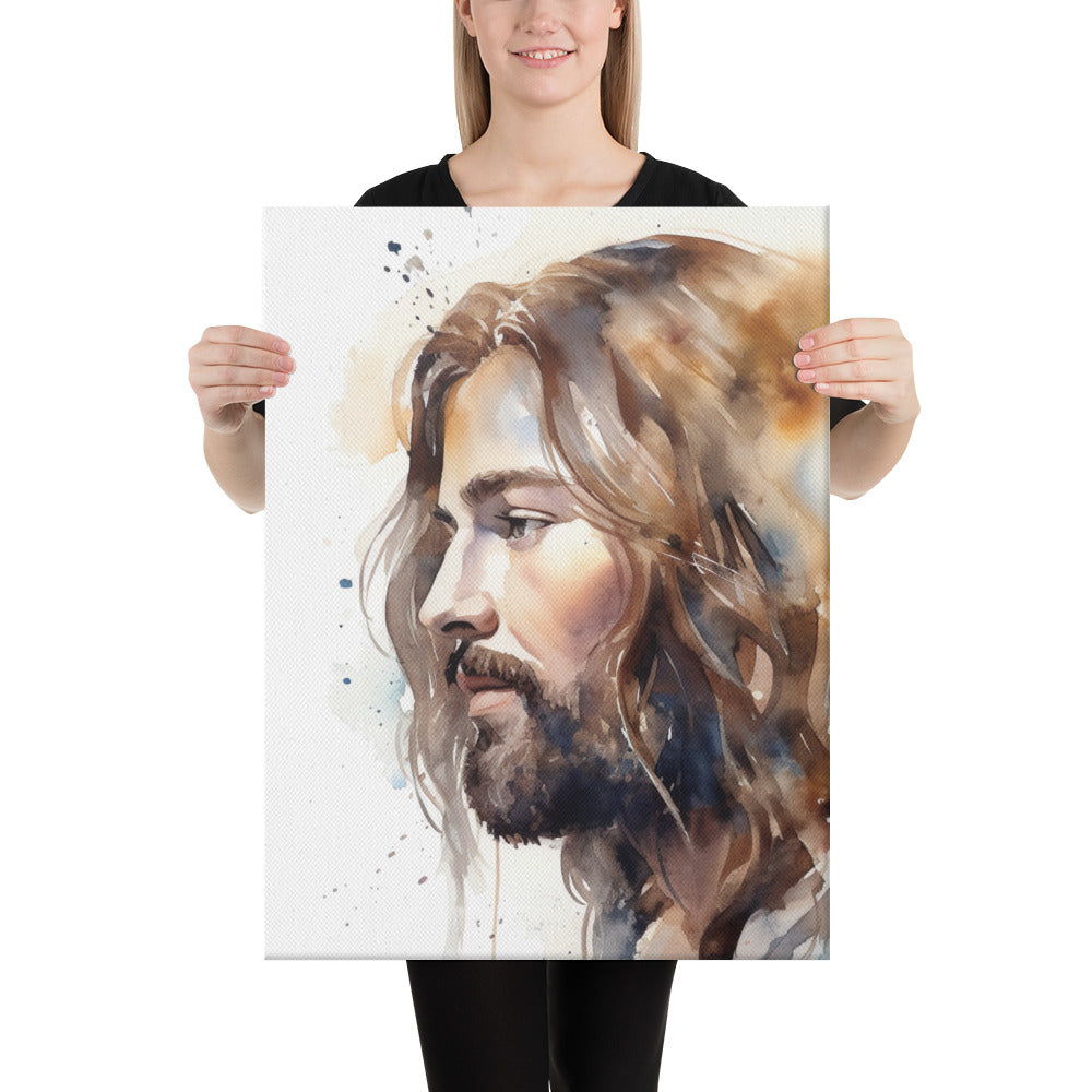 Jesus The True Light Canvas Print