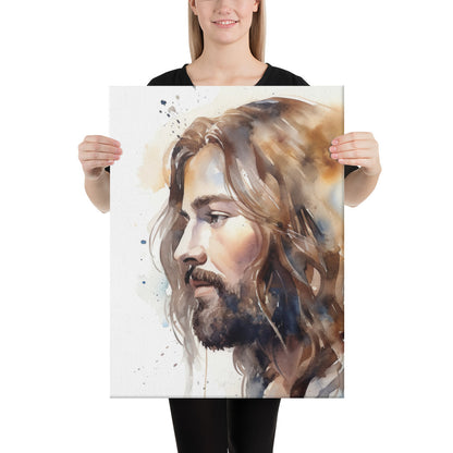 Jesus The True Light Canvas Print