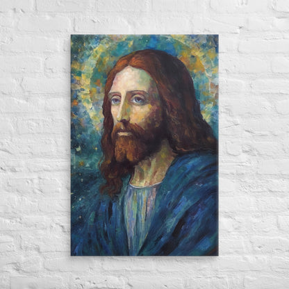 Starry Night Jesus Canvas Print