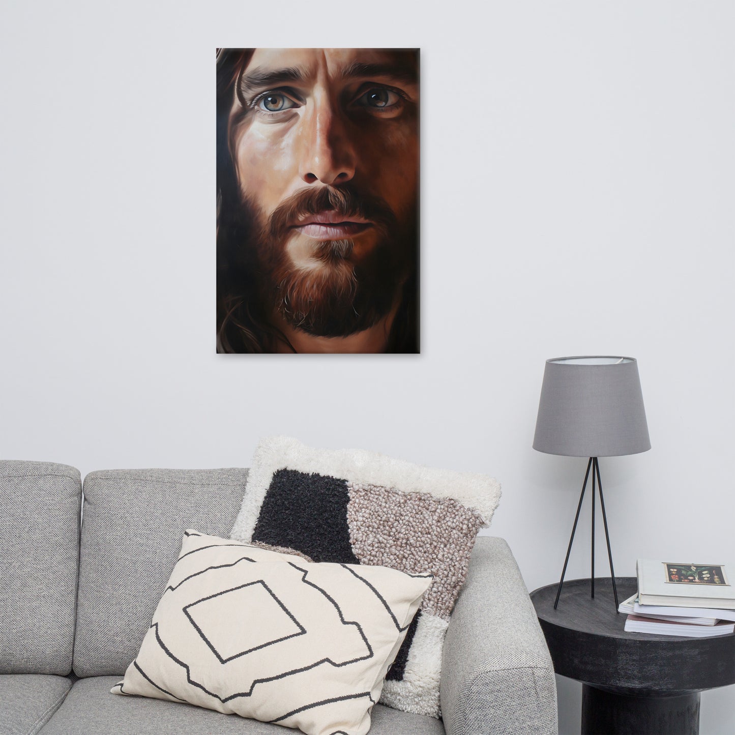 Jesus Searcher Of Hearts Canvas Print - 24x36"