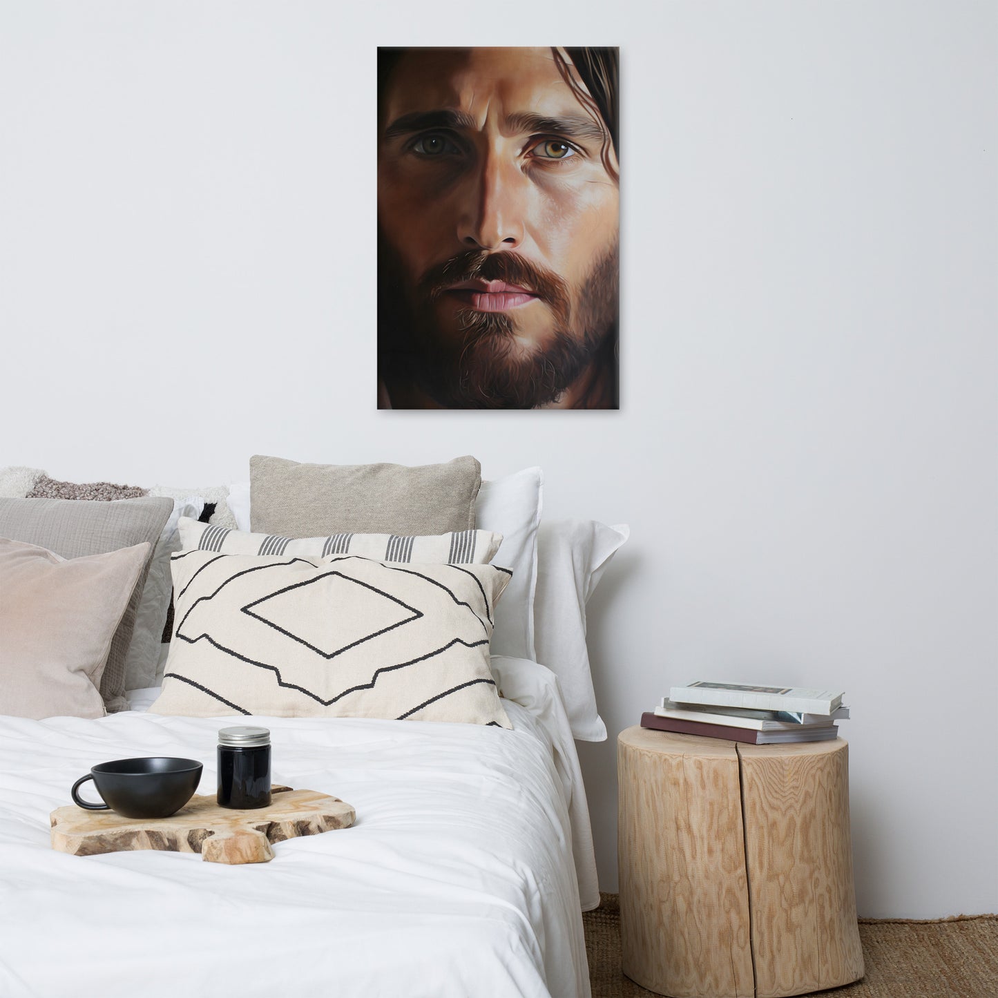 Christ's Compassionate Eyes Canvas Print