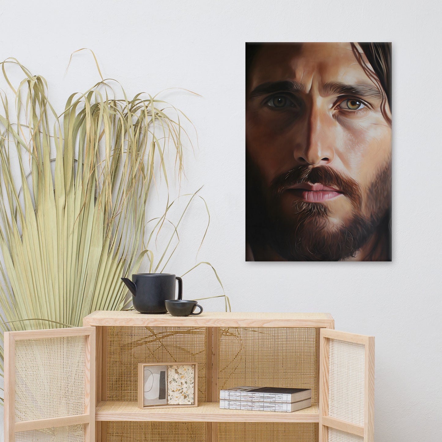 Christ's Compassionate Eyes Canvas Print