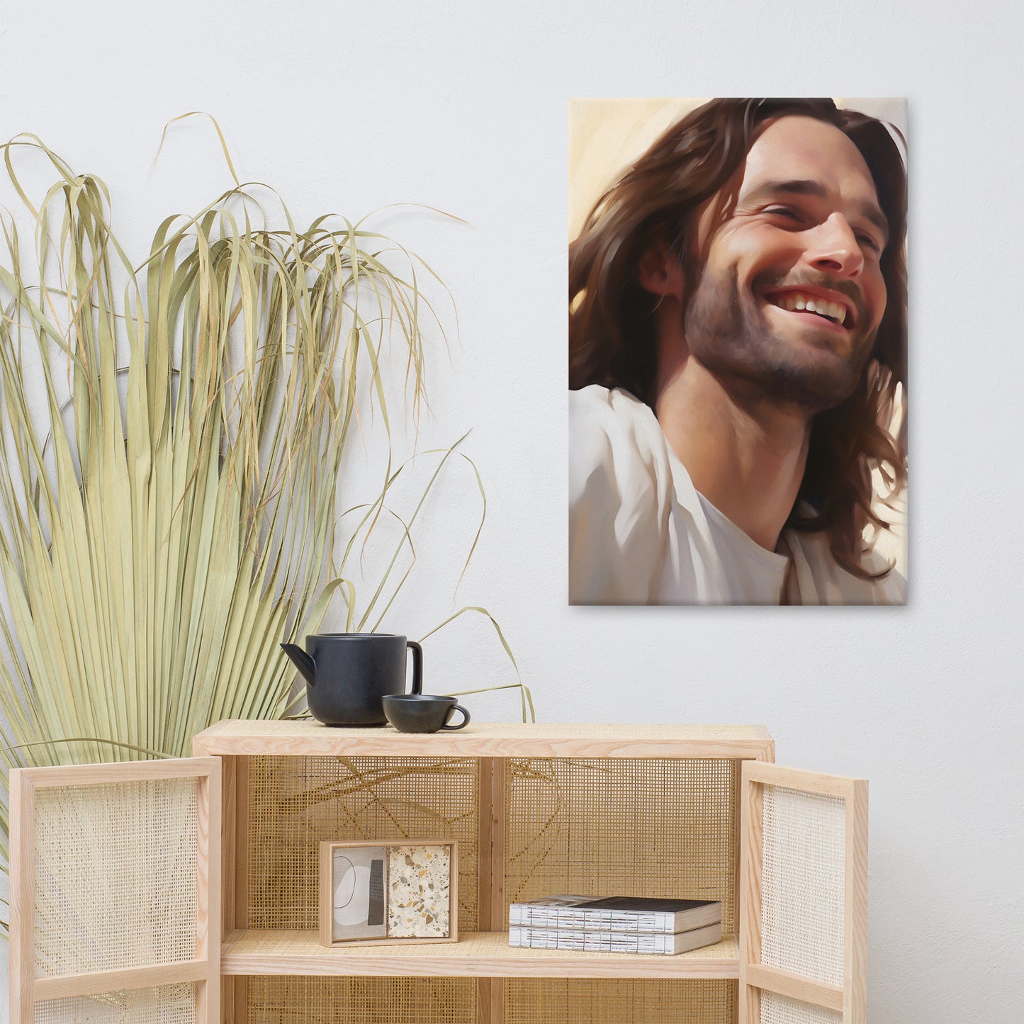 His Blessed Smile Canvas Print - 24x36"