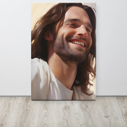 His Blessed Smile Canvas Print - 24x36"