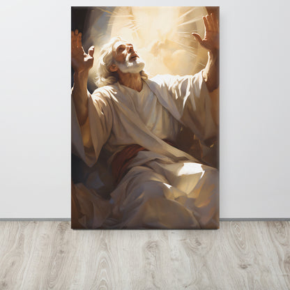 Moses On Mount Sinai Canvas Print