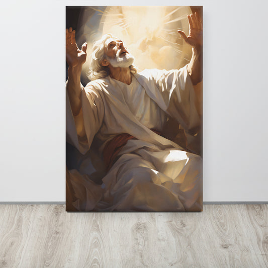 Moses On Mount Sinai Canvas Print