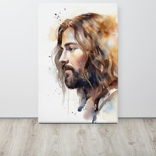 Jesus The True Light Canvas Print