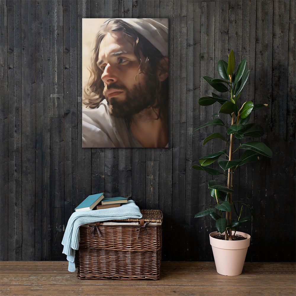 His Love Saves Canvas Print