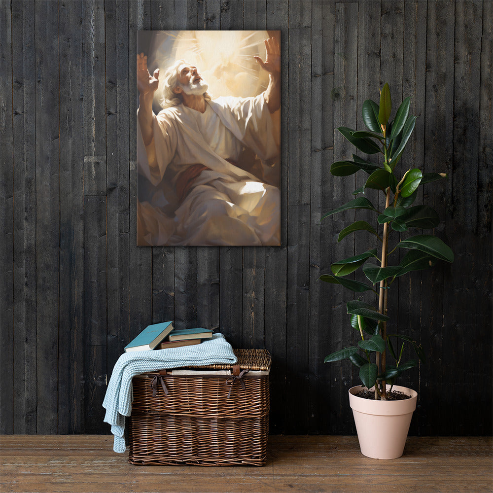 Moses On Mount Sinai Canvas Print