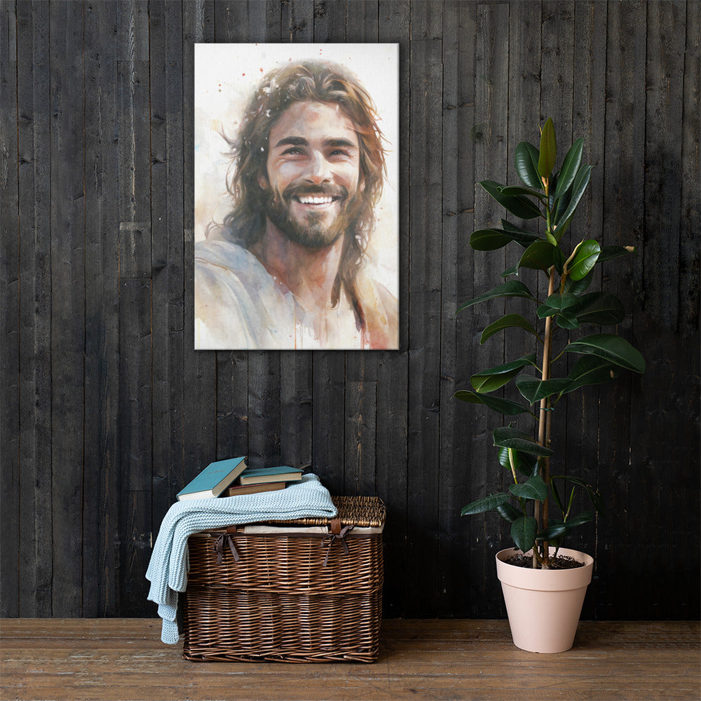 Messiah's Smile Canvas Print