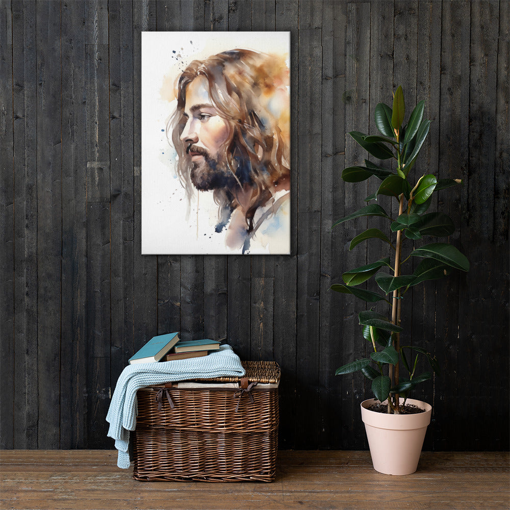 Jesus The True Light Canvas Print