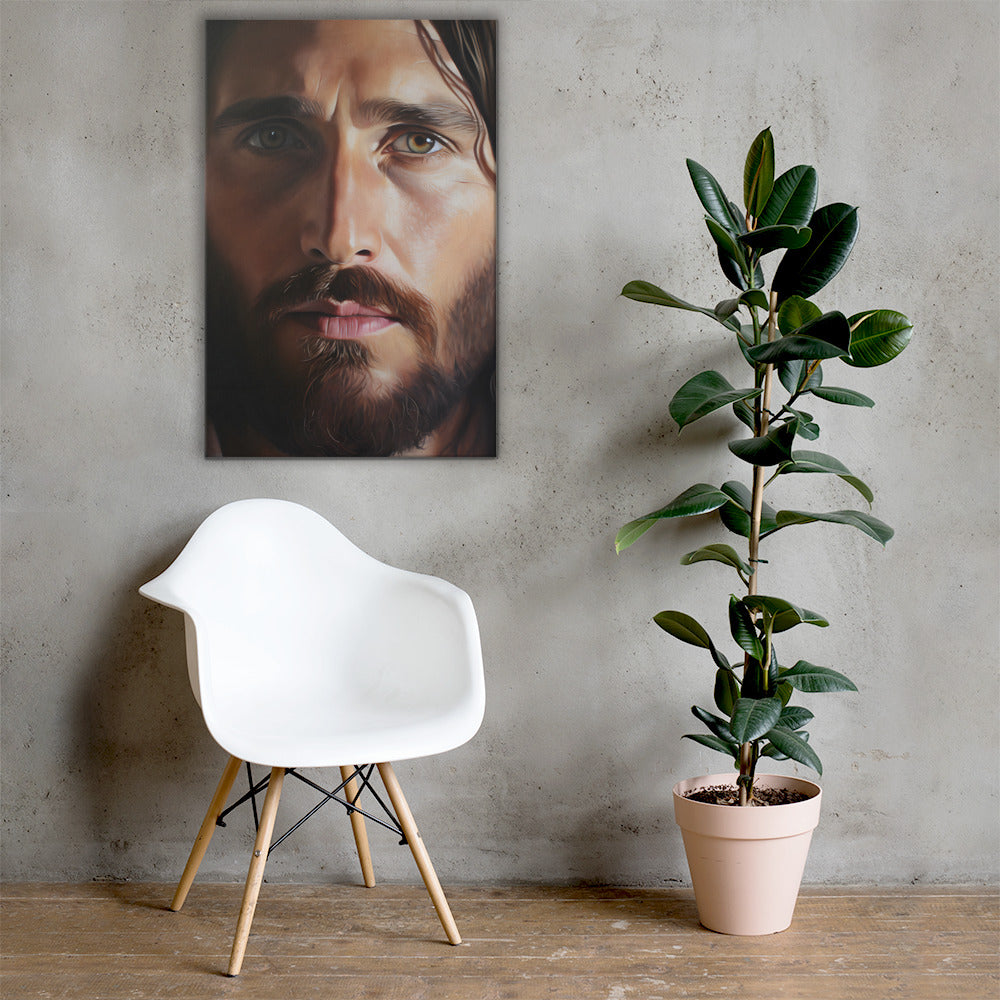 Christ's Compassionate Eyes Canvas Print