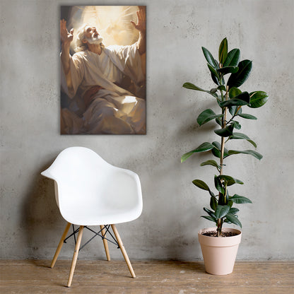 Moses On Mount Sinai Canvas Print