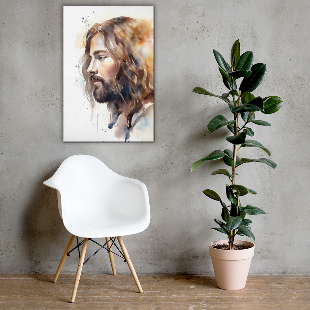 Jesus The True Light Canvas Print