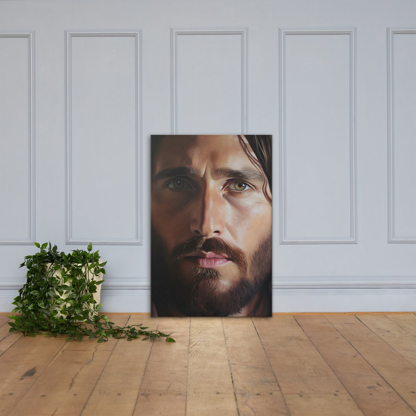 Christ's Compassionate Eyes Canvas Print