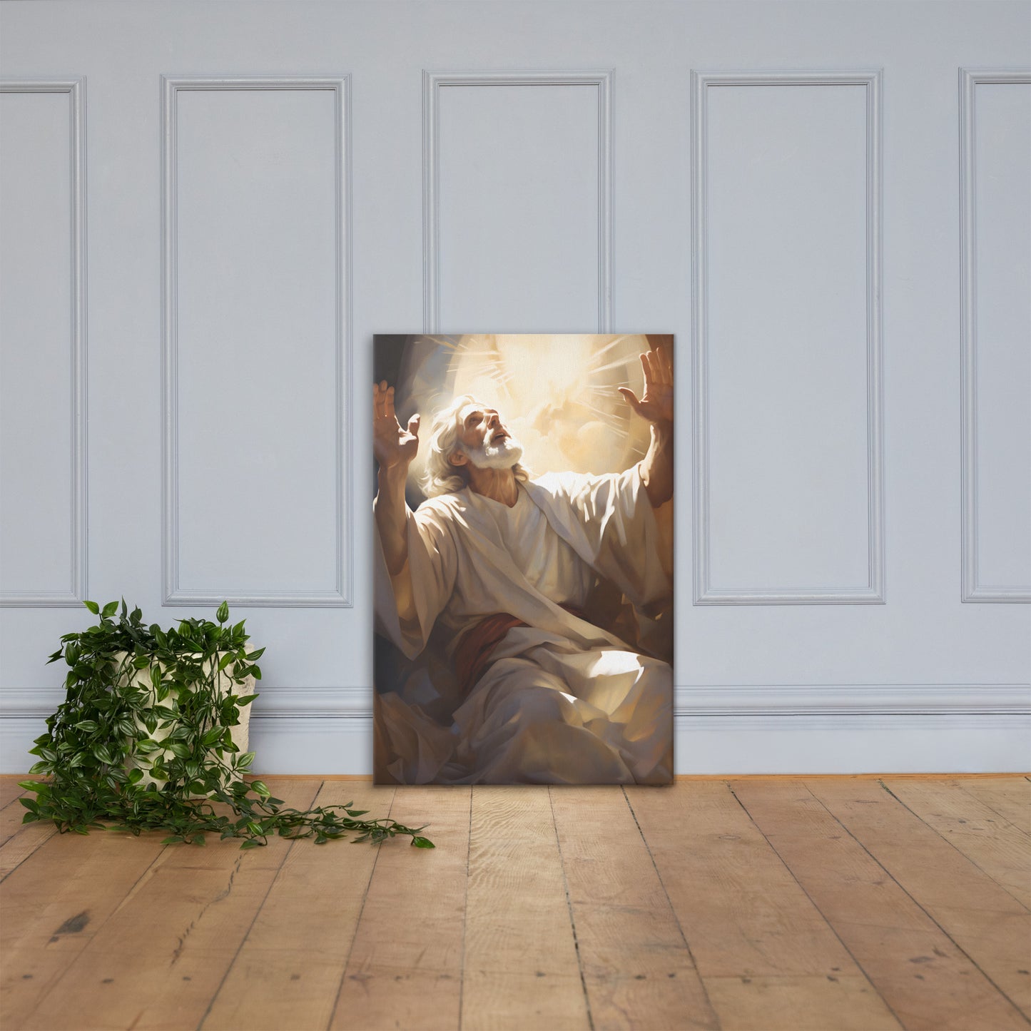 Moses On Mount Sinai Canvas Print
