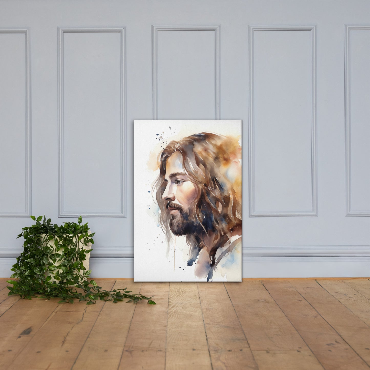 Jesus The True Light Canvas Print
