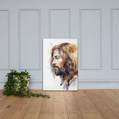 Jesus The True Light Canvas Print