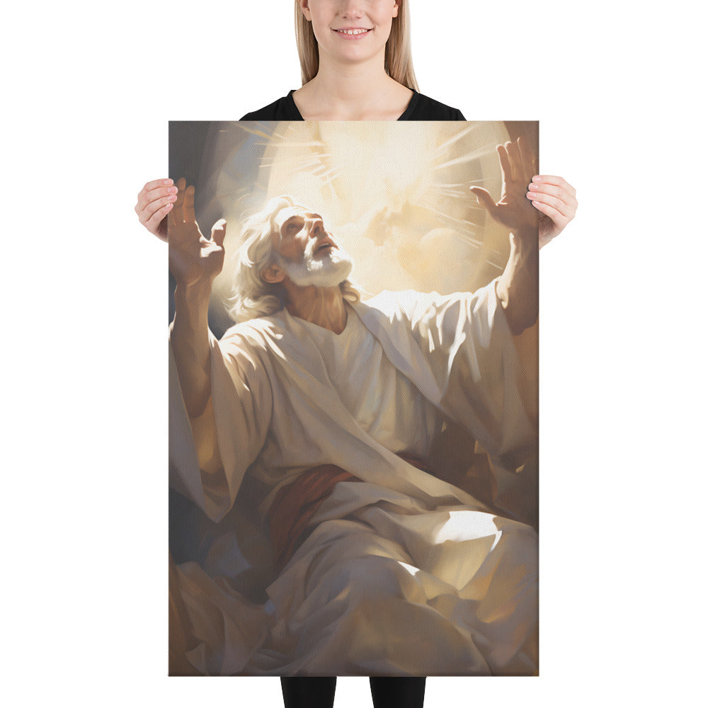 Moses On Mount Sinai Canvas Print