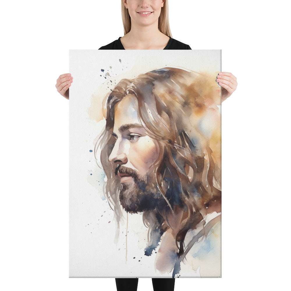 Jesus The True Light Canvas Print