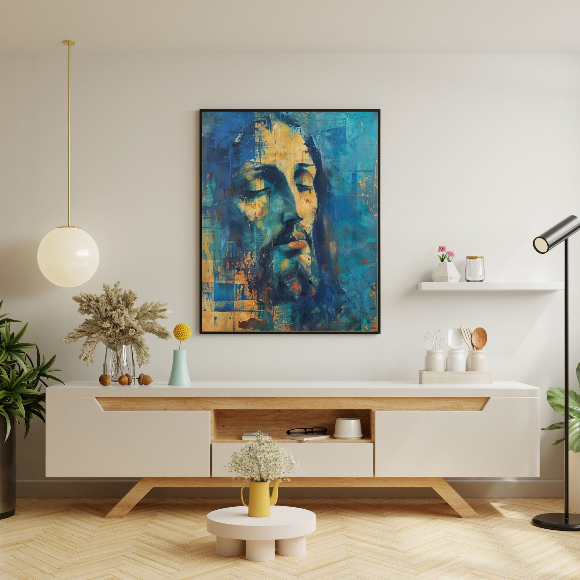 Christ In Blue Fine Art Print - ChristVisions