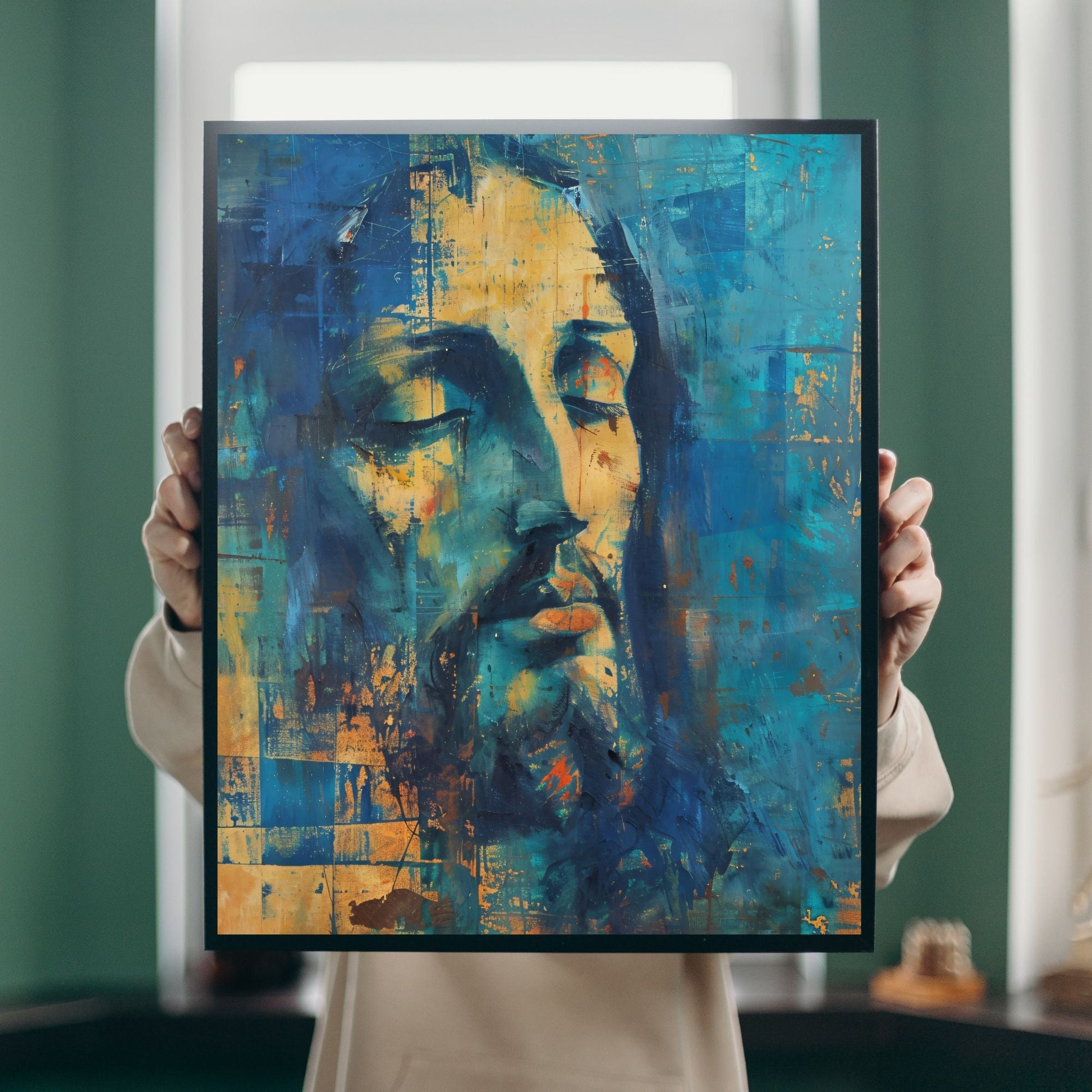 Christ In Blue Fine Art Print - ChristVisions