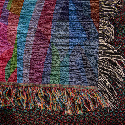 Christ Of Many Colors | Woven Christian Throw Blanket