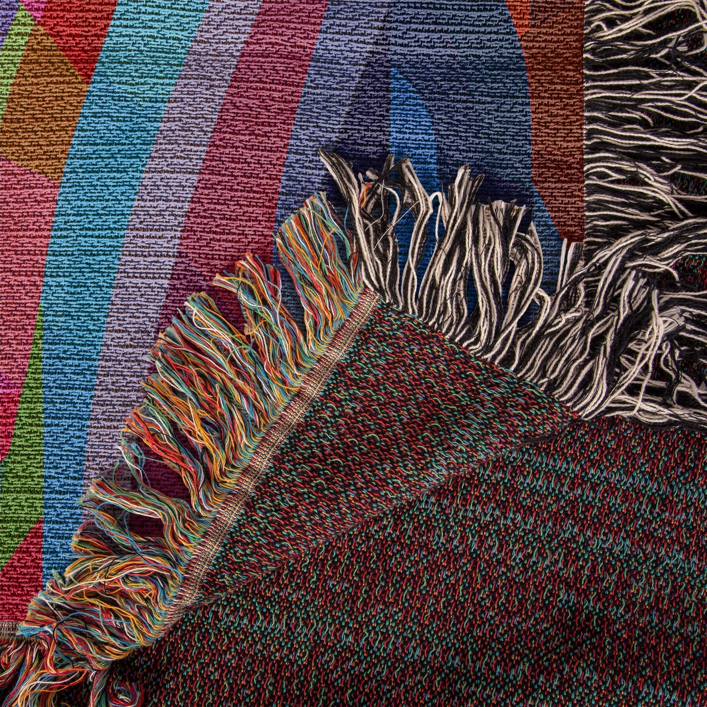 Christ Of Many Colors | Woven Christian Throw Blanket