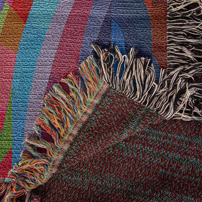 Christ Of Many Colors | Woven Christian Throw Blanket