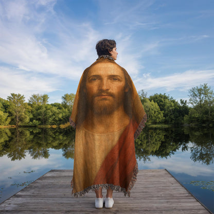 Christ Of The Mystics | Woven Christian Throw Blanket
