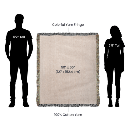 Christ's Loving Smile | Christian Woven Throw Blanket - ChristVisions
