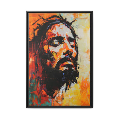 Christ's Passion In Orange | Canvas Print