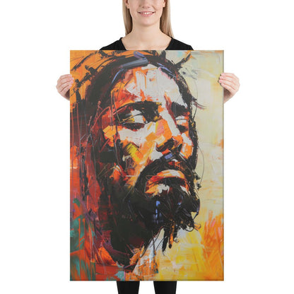 Christ's Passion In Orange | Canvas Print