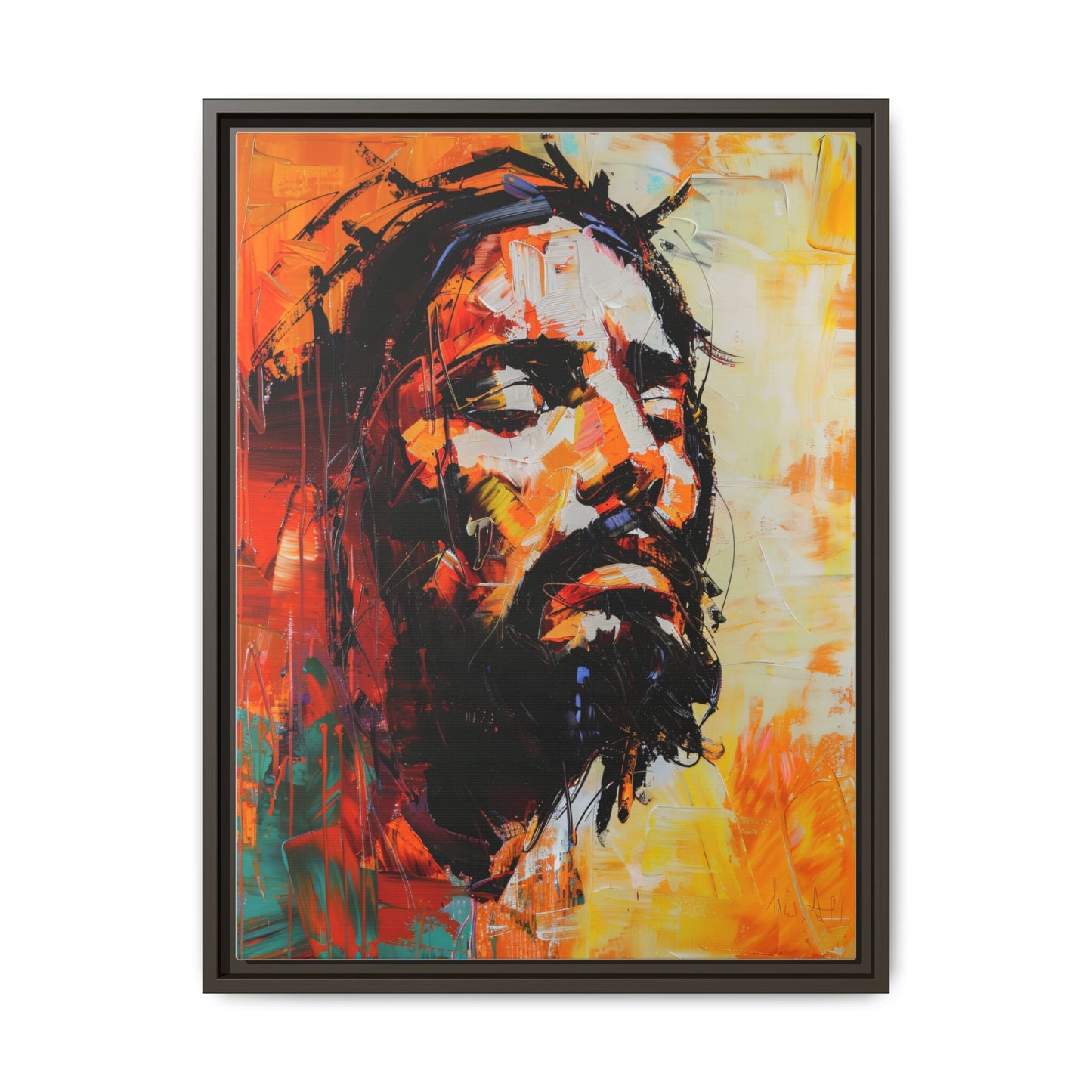 Christ's Passion In Orange | Canvas Print