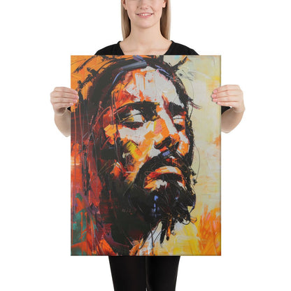 Christ's Passion In Orange | Canvas Print