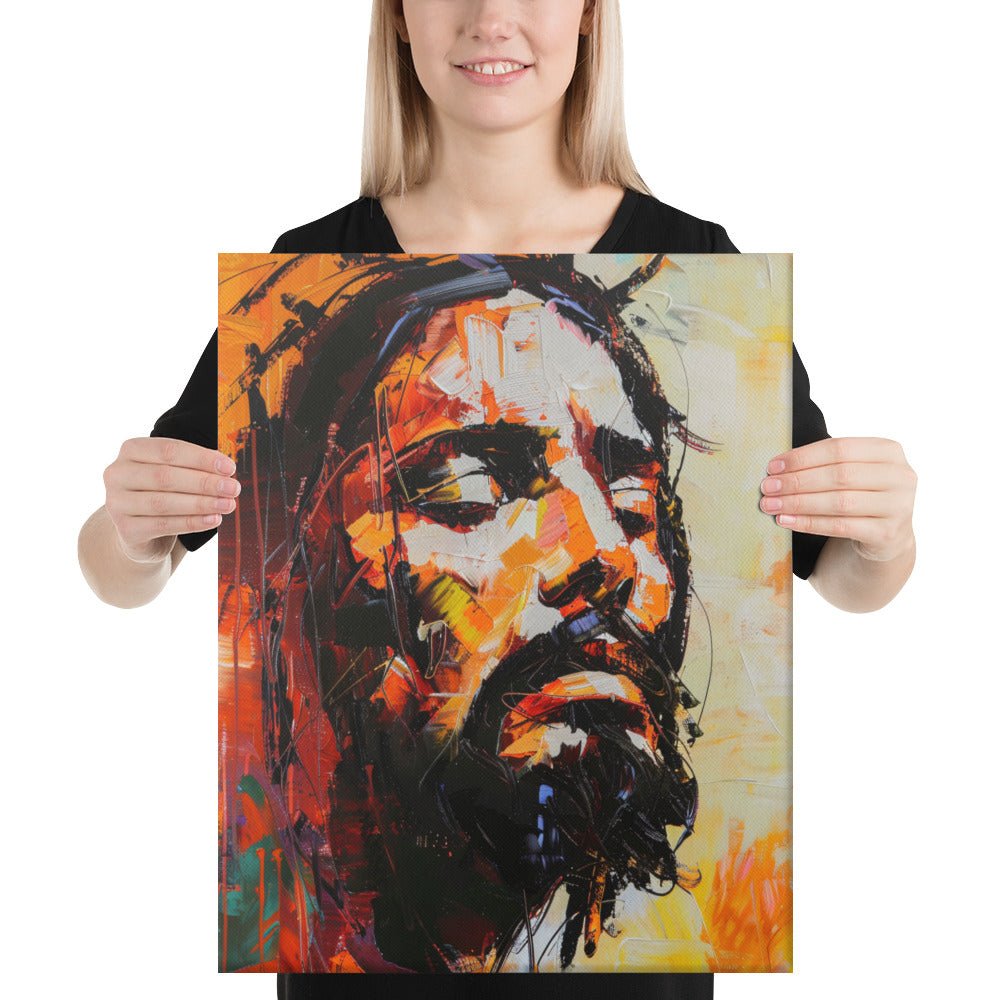 Christ's Passion In Orange | Canvas Print