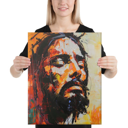 Christ's Passion In Orange | Canvas Print