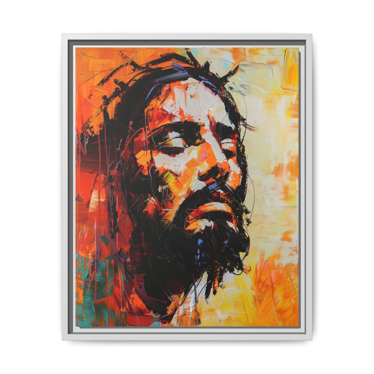 Christ's Passion In Orange | Canvas Print