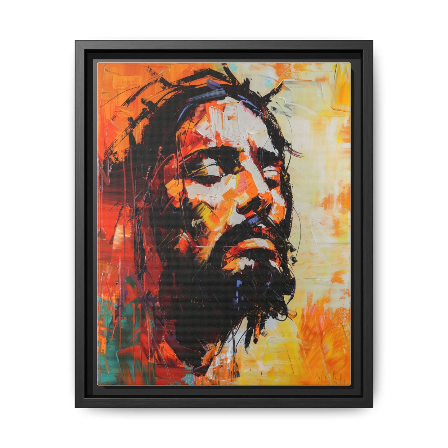 Christ's Passion In Orange | Canvas Print