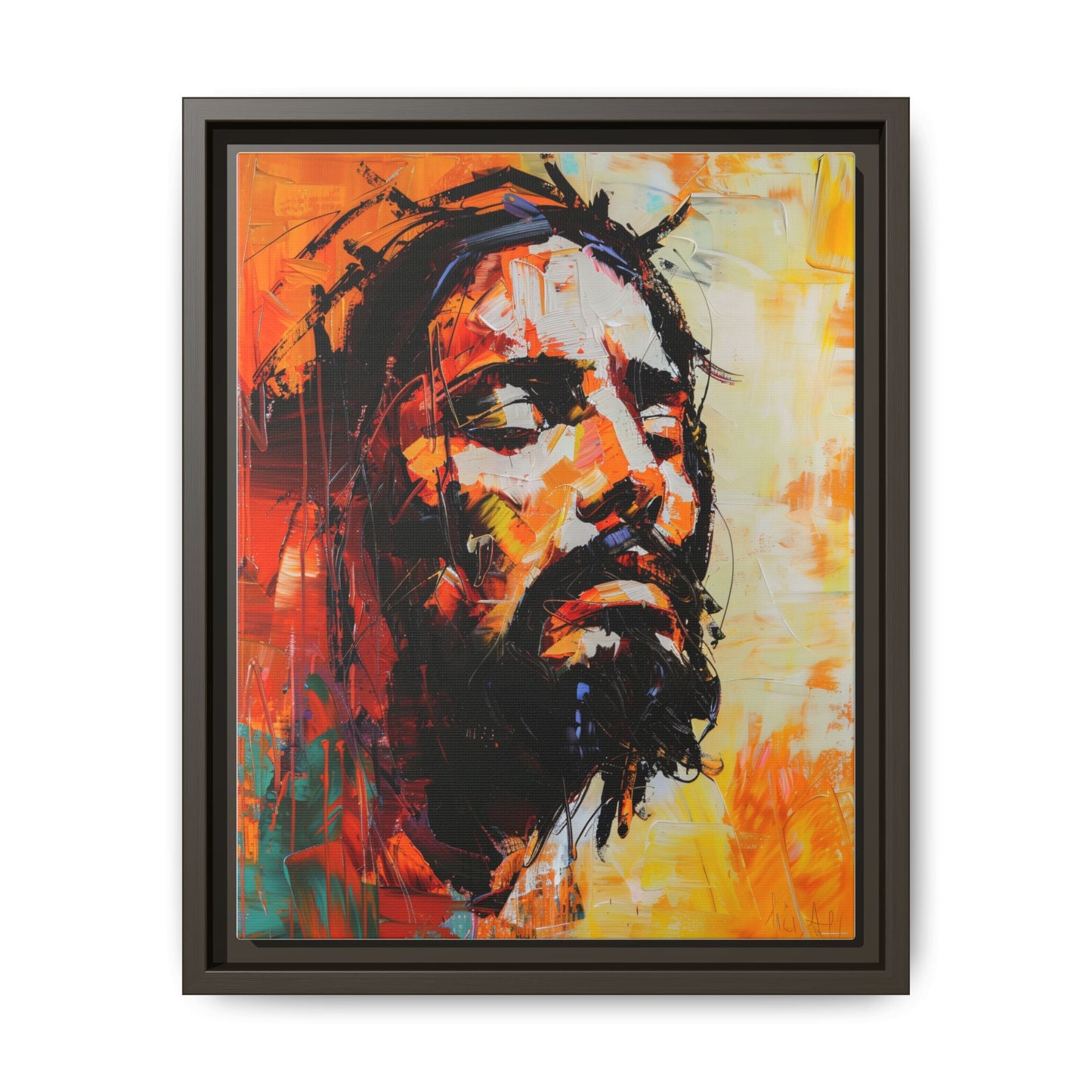Christ's Passion In Orange | Canvas Print