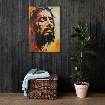 Christ's Passion In Orange | Canvas Print