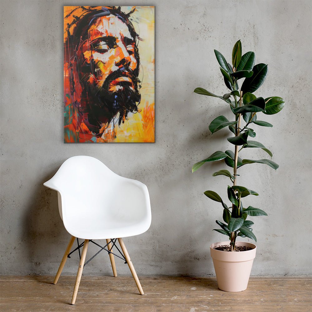 Christ's Passion In Orange | Canvas Print