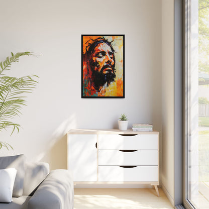 Christ's Passion In Orange | Canvas Print
