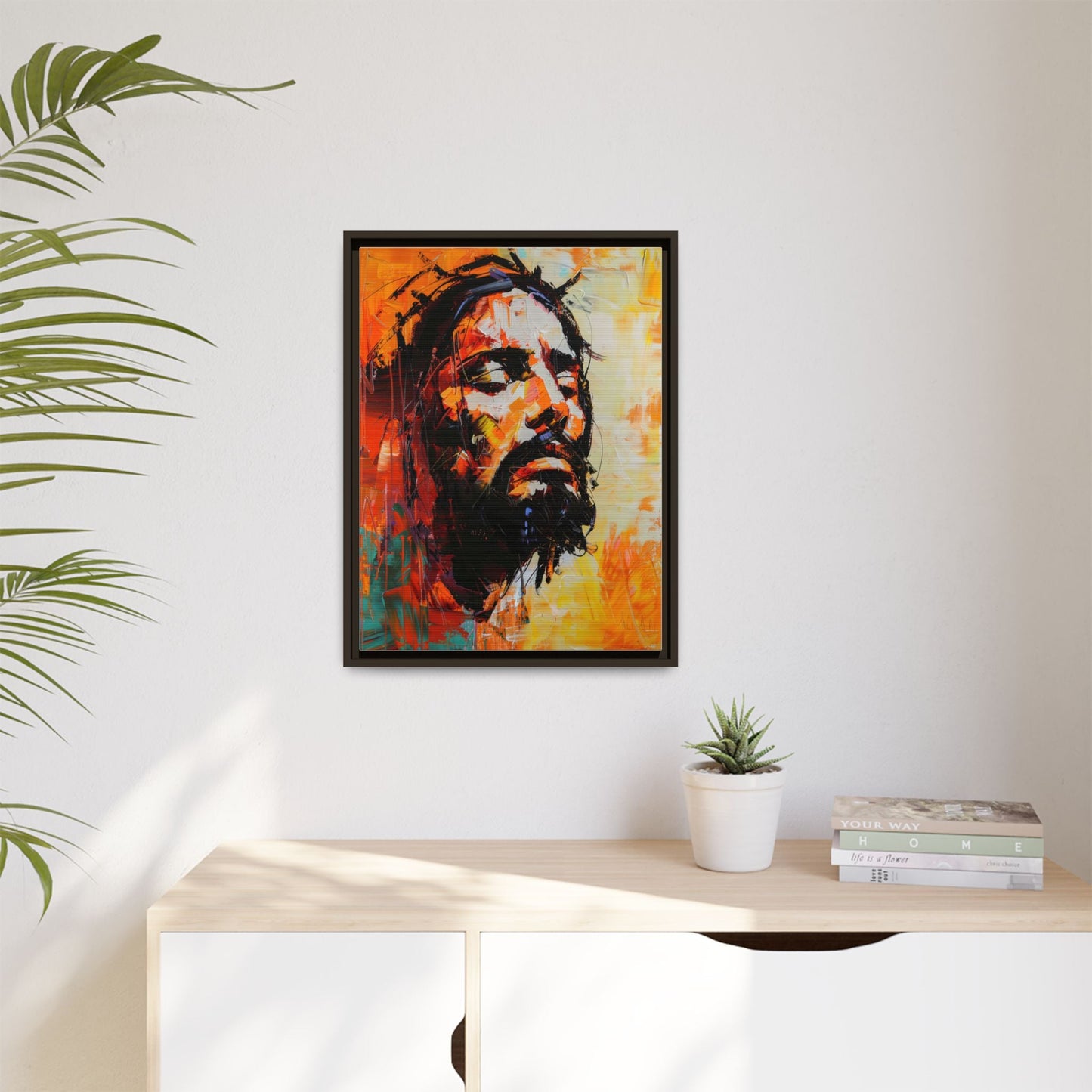 Christ's Passion In Orange | Canvas Print