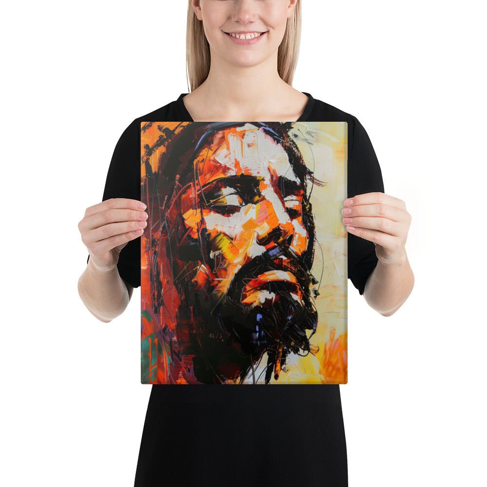 Christ's Passion In Orange | Canvas Print
