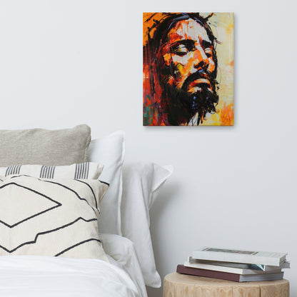 Christ's Passion In Orange | Canvas Print